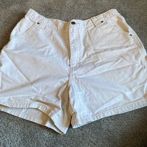 Gently used cream Jean shorts size12
